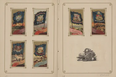 Drapeaux de toutes les nations et des États-Unis d