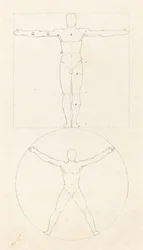Cercle et carré de la figure humaine