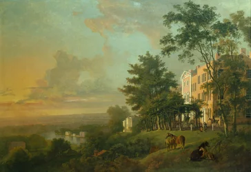 Vue de la Tamise depuis la terrasse de la Reine, Richmond Hill, Londres
