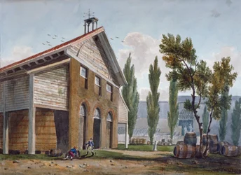 Usine de vinaigre Beaufoy sur le site des jardins de Cuper, Lambeth, Londres