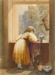 Regarder par une fenêtre à l