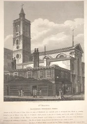 St. Dionis, Backchurch, Fenchurch Street, gravée par William Wise