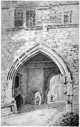 Vue de la porte du roi Jean dans l