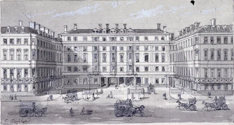 Gare de Euston Square, Londres, vers 1838
