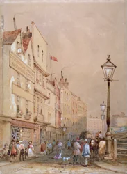 Vue du Marché de Smithfield, Londres, 1844