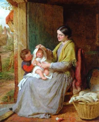 Jouer avec bébé, 1863