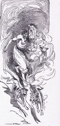 Brimo la chasseuse de sorcières sauvage, de The Heroes publié par George Allen and Unwin 1929