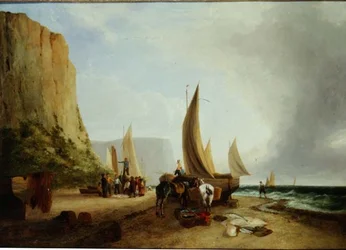 Pêcheurs déchargeant leur prise