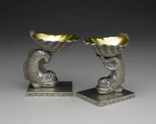 Paire de salières, vers 1843-1850