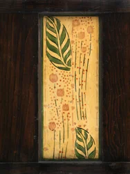 Panneau mural décoratif (chêne peint)