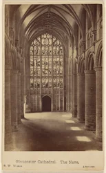 Cathédrale de Gloucester. La nef.