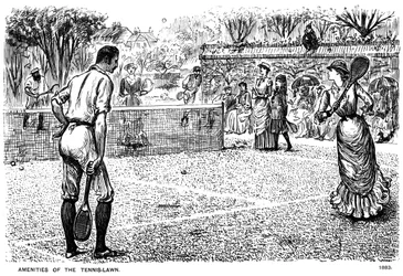Les Agréments du court de tennis, 1883 1891