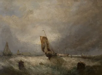 Paysage marin, vers 1840
