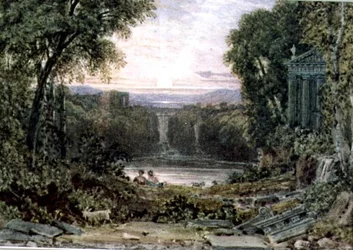 Coucher de soleil, Tivoli