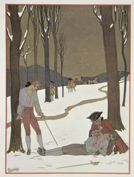 Le duel entre Valmont et Danceny, illustration de 