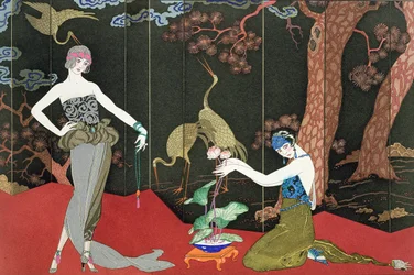 La Mode du Laque, gravé par Henri Reidel