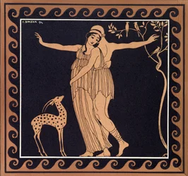 Scène de ballet avec Tamara Karsavina (1885-1978) 1914