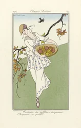 Robe de jour de Costumes Parisiens, pub. 1914