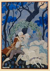 En sourdine. Un homme et une femme s