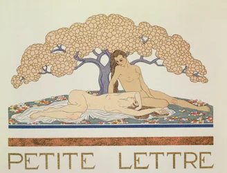 Nus féminins, illustration tirée de « Les Mythes » de Paul Valéry (1871-1945), publié en 1923
