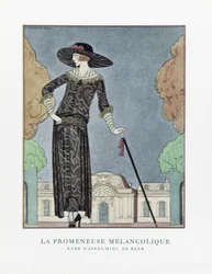 La Promeneuse Mélancolique, pub. 1922