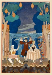 Pantomime. Pierrot et Arlequin