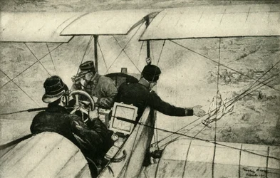 Le quatrième bras dans la Grande Guerre : éclaireurs aériens français au travail, Première Guerre mondiale, 1914-1918, vers 1920