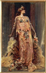 Sarah Bernhardt dans le rôle de Cléopâtre