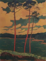 Les Pins rouges. 1888