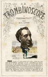FERRY Jules Francois Camille Ferry (1832-1893) . illustration du "Trombinoscope", périodique politique satirique de Léon-Charles Bienvenu, dit Touchatout (1835-1910) monographie N. 26, Paris