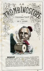 Felix DUPANLOUP (1802-1878) - illustration du "Trombinoscope", périodique politique satirique de Léon-Charles Bienvenu, dit Touchatout (1835-1910) monographie N. 21, Paris