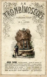 Jules FAVRE (1809-1880) illustration du "Trombinoscope", périodique politique satirique de Léon-Charles Bienvenu, dit Touchatout (1835-1910) monographie N. 1, Paris