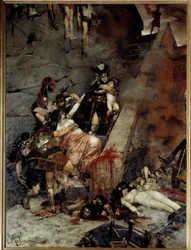 Andromaque. Troie prise, Pyrrhus eut pour sa part du butin la veuve d