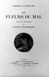 Frontispice des "Fleurs du mal" de Charles Baudelaire (1821-1867) illustré par Georges Antoine Rochegrosse (1859-1938) 1910