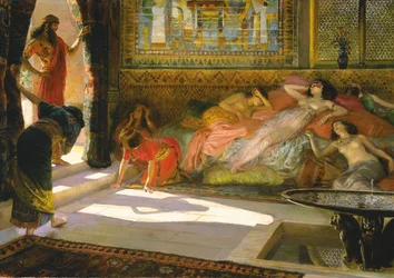 Nouvelle arrivée au harem, Thèbes, XVIIIe dynastie, vers 1890