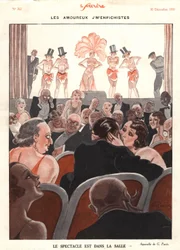 Le spectacle dans la salle, illustration de 