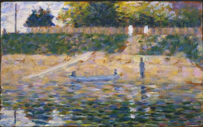 Bateaux près de la plage à Asnières