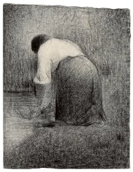 Femme agenouillée