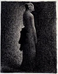 Le nœud noir, vers 1882. Dimensions 0,31 x 0,23 m. Paris, musée d