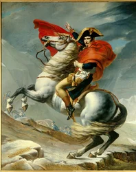 Le Premier Consul Napoléon Bonaparte (1769-1821) franchissant les Alpes au col du Grand-Saint-Bernard en mai 1800