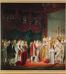 Le mariage de Napoléon Ier et de Marie Louise de Habsbourg-Lorraine ... (peinture sur toile)