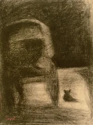 Carrosse et Chien, vers 1882-84