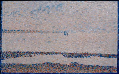 La Plage, une barque à Gravelines