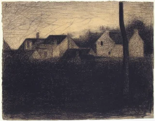 Paysage avec maisons, 1882-83