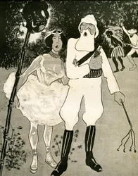 Léopold II et Cléo de Mérode chantant un duo d