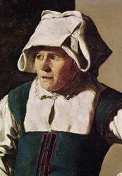 Vieille femme, détail de la tête, c.1618-19 (détail)