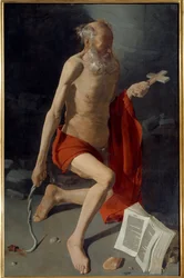Saint Jérôme. Peinture de Georges de La Tour (1593-1652)