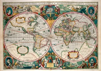 Carte du Monde, Amsterdam 1633
