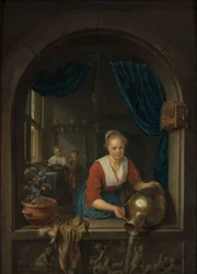 Servante à la fenêtre, c. 1660