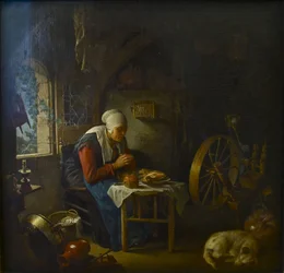 La prière de la fileuse, 1645